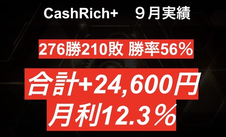 『キャッシュリッチ（Cash Rich）』おすすめ最強バイナリーオプション（BO）自動売買システムEAがさらに進化！