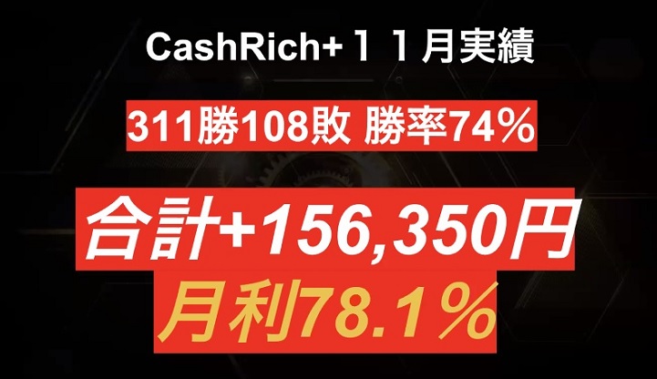 『キャッシュリッチ（Cash Rich）』おすすめ最強バイナリーオプション（BO）自動売買システムEAがさらに進化！